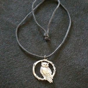 A necklace with a charm